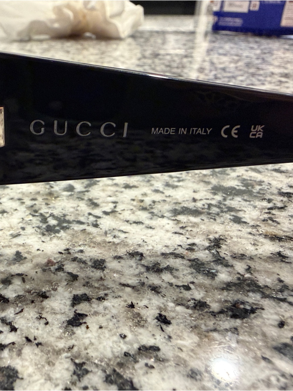 Gucci Black GG Monogram Cat-Eye Sunglasses - Picture 4 of 5